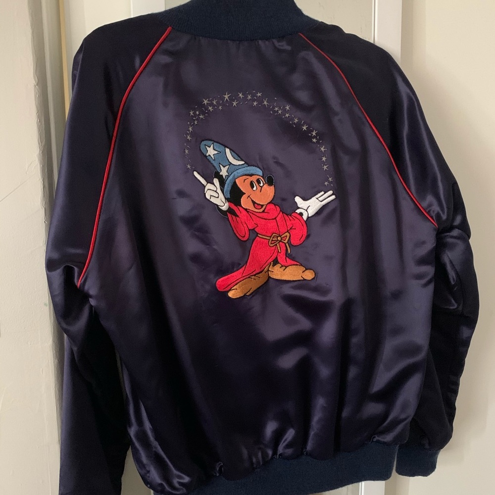 RARE VINTAGE SORCERER MICKEY SATIN BOMBER JACK
